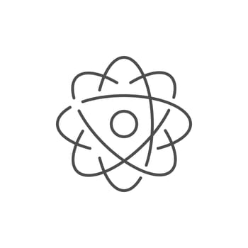 Atom related vector linear icon