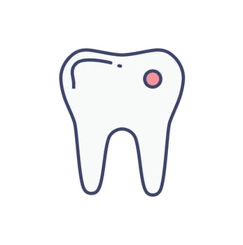 Tooth related vector icon.