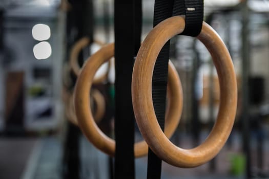 Gymnastics Rings in the gym 
