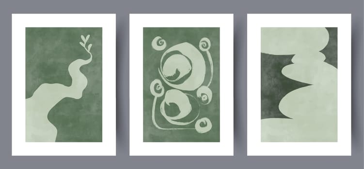 Abstract objects bohemian forms wall art print