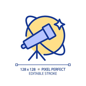 Astronomy and STEM pixel perfect RGB color icon