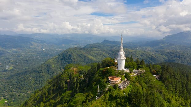Ambuluwawa mountain and temple complex. Sri Lanka