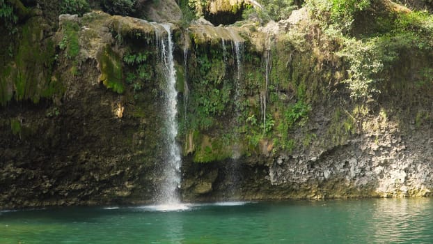 Beautiful tropical waterfall. Philippines, Luzon