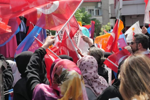 Turkey Istanbul 12 May 2023. Elections campaign for President Tayyip Erdogan .