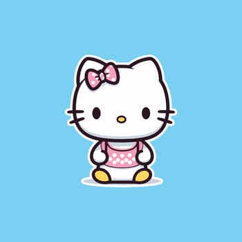 Hello Kitty is a cartoon character produced by the Japanese company Sanrio