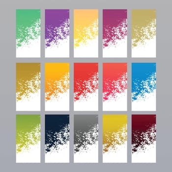 Simple and colorful modern abstract banner template collection.