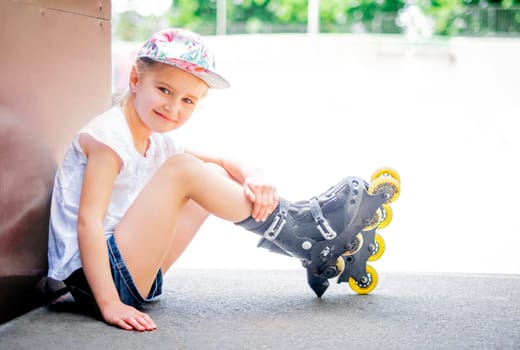 girl on roller skates