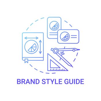 Brand style guide concept icon