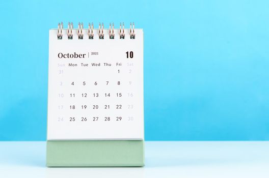 October Calendar 2021.