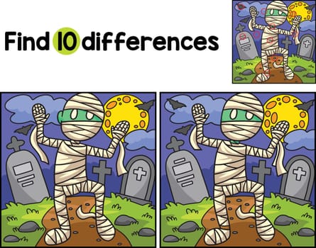 Mummy Halloween Find The Differences