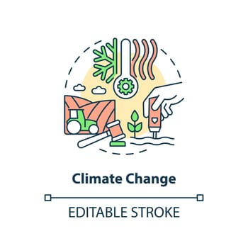 Climate change concept icon