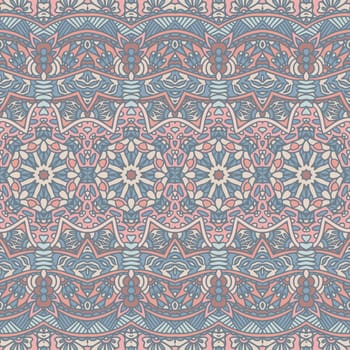 Cute wallpaper bohemian background texture seamless pattern vector. Ethnic boho textile rapport