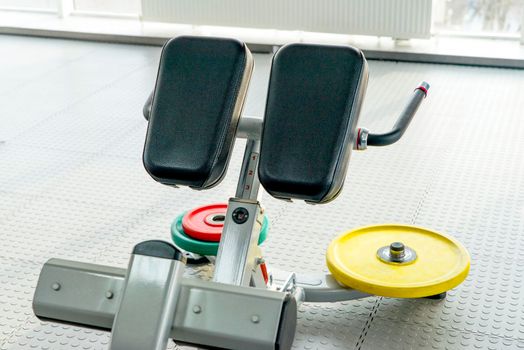 abs training Machine in empty gym