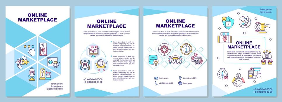 Online marketplace brochure template