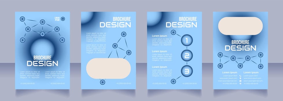 Online coding classes blank brochure design