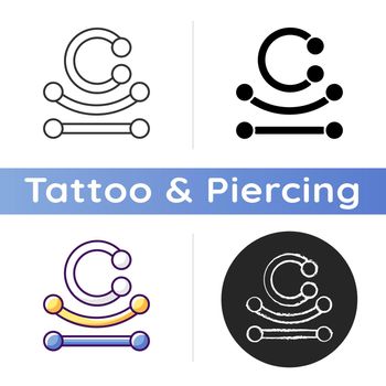 Piercing jewelry icon