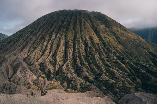 Side view of Bromo mount volcano