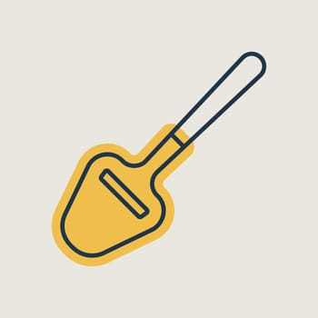 Cutter for cutting cheese strips vector icon