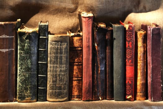 Old Books On Canvas