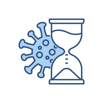 Incubation period related vector icon