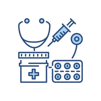 Health Care related vector thin line icon