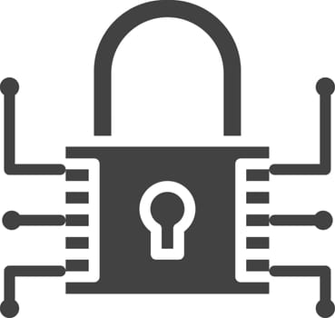 Data Encryption Icon Image.