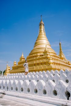 Kuthodaw temple at Mandalay city of Myanmar Burma