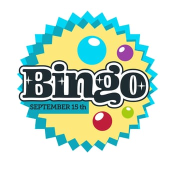 Bingo game isolated icon gambling and casino club