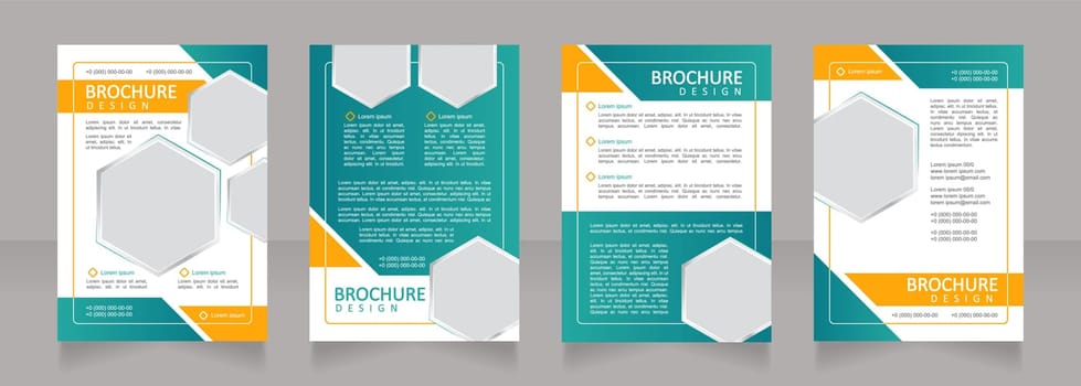 Energy company business development blank brochure design