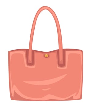 Trendy pink leather bag for women, handbag for ladies