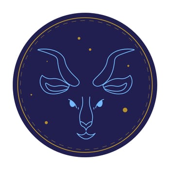 Capricorn astrological sign, horoscope symbol