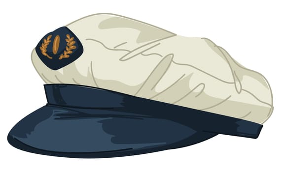Hat designed in marine or nautical style vector