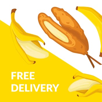 Banana dessert free delivery from cafe or shop