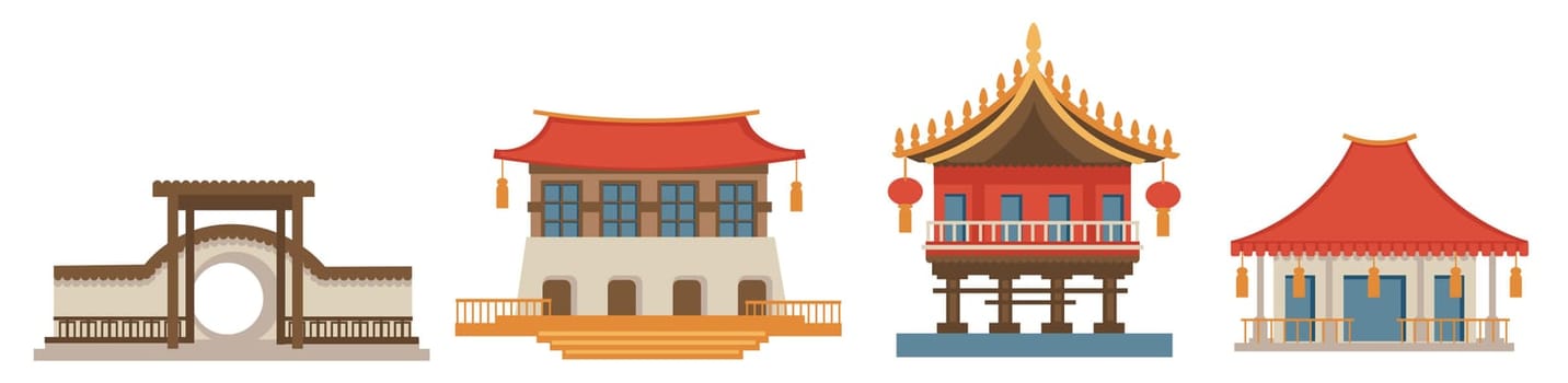Asian exteriors and architecture, main monuments