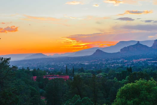 Sunset view at Sedona City at Arizona State