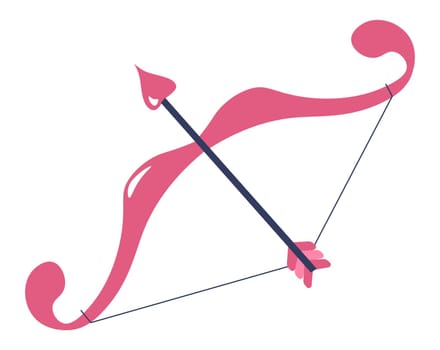 Bow and arrow of cupid, Saint Valentines holiday