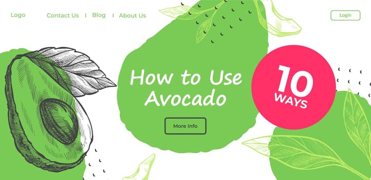 How to use avocado, ten ways of using fruit web