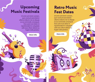 Upcoming music festivals, retro fest dates web