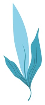 Minimalist floral leaf, foliage and leafage vector