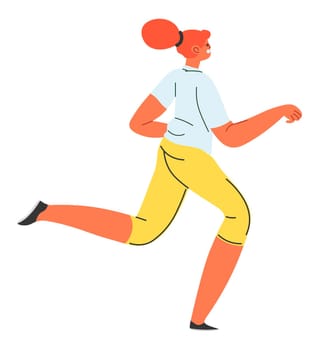 Jogging woman, running cardio exercise for health