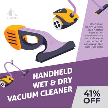 Handheld wet and dry vacuum cleaner for house