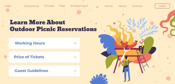 Learn more about outdoor picnic reservations web