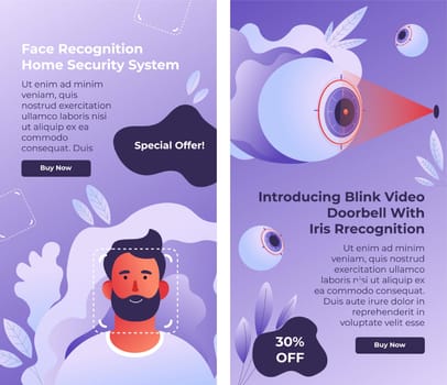 Face recognition home security system, blink video