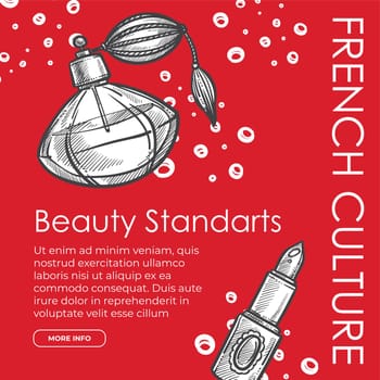 Beauty standards french culture, website page
