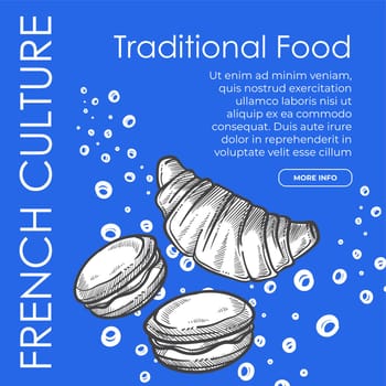 Traditional food and dishes, french culture web