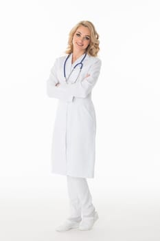 Female doctor with folder