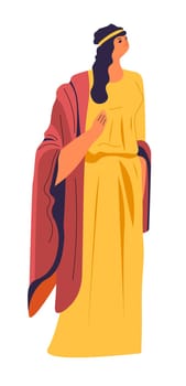 Ancient Rome or Greek female character in dress