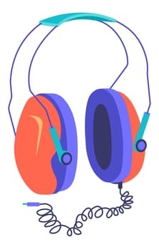 Headphones with microphone, headset with wires