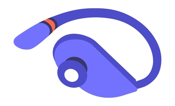 Modern headphone, bluetooth technology earbuds