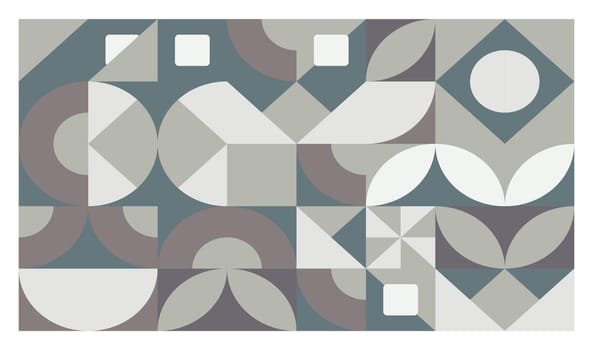Decorative abstract motifs of tile or grid design